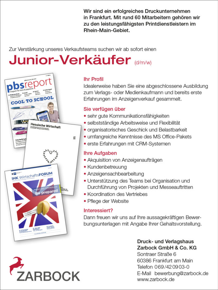 Junior Verkäufer