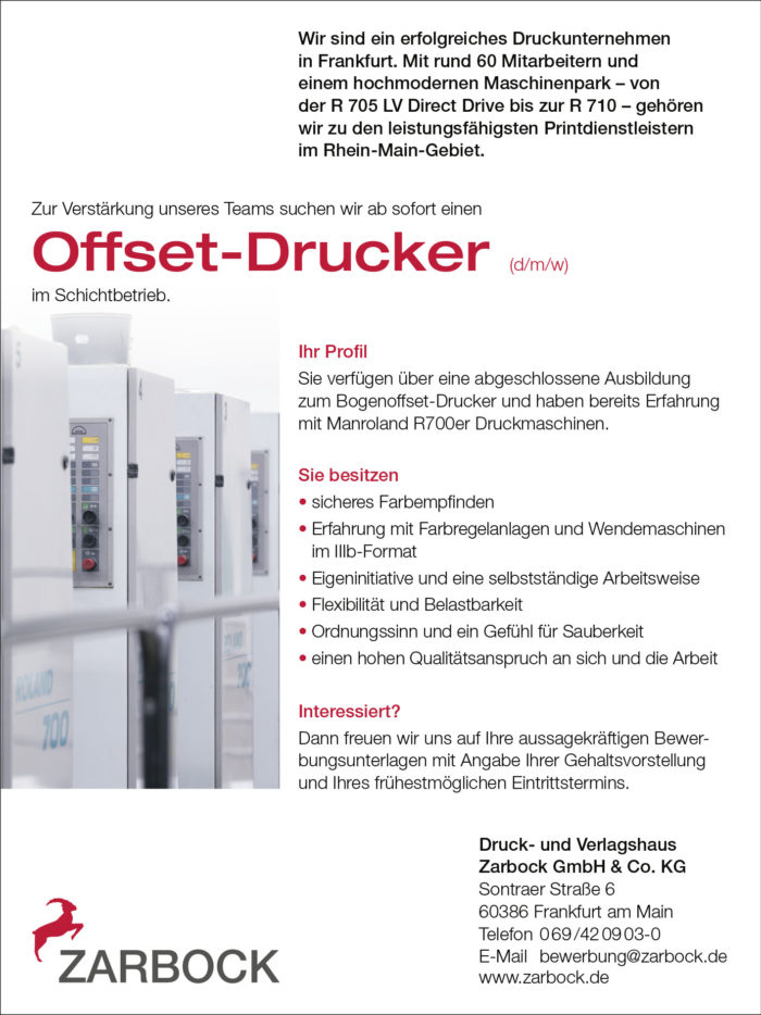 Offset Drucker