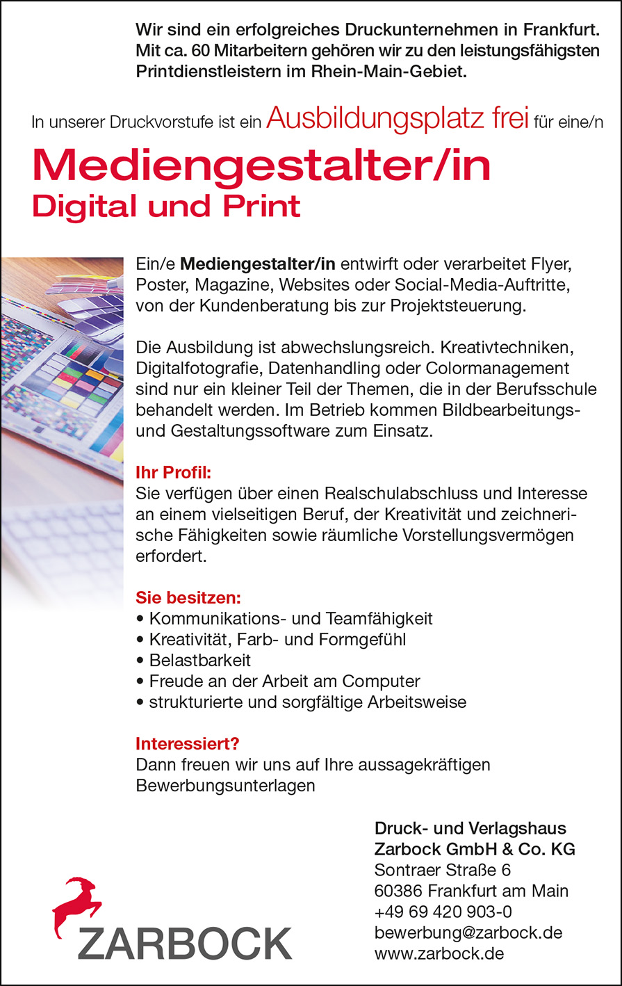 Mediengestalter Azubi