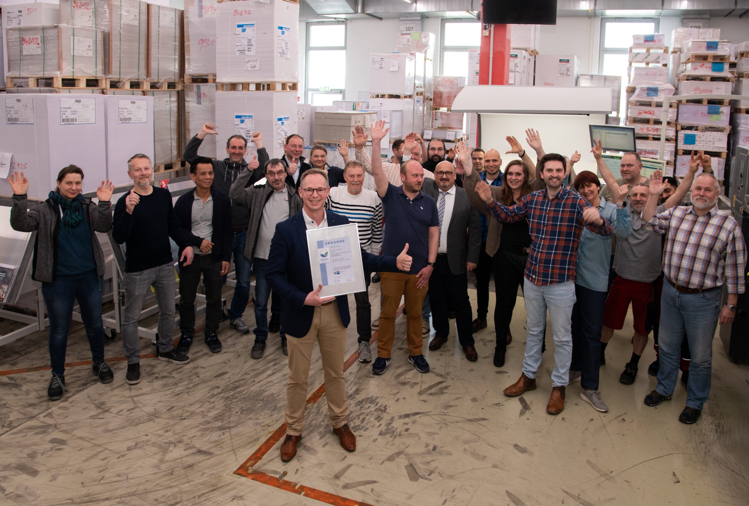 EMAS Zertifizierung F r Zarbock Zarbock Druckerei Frankfurt